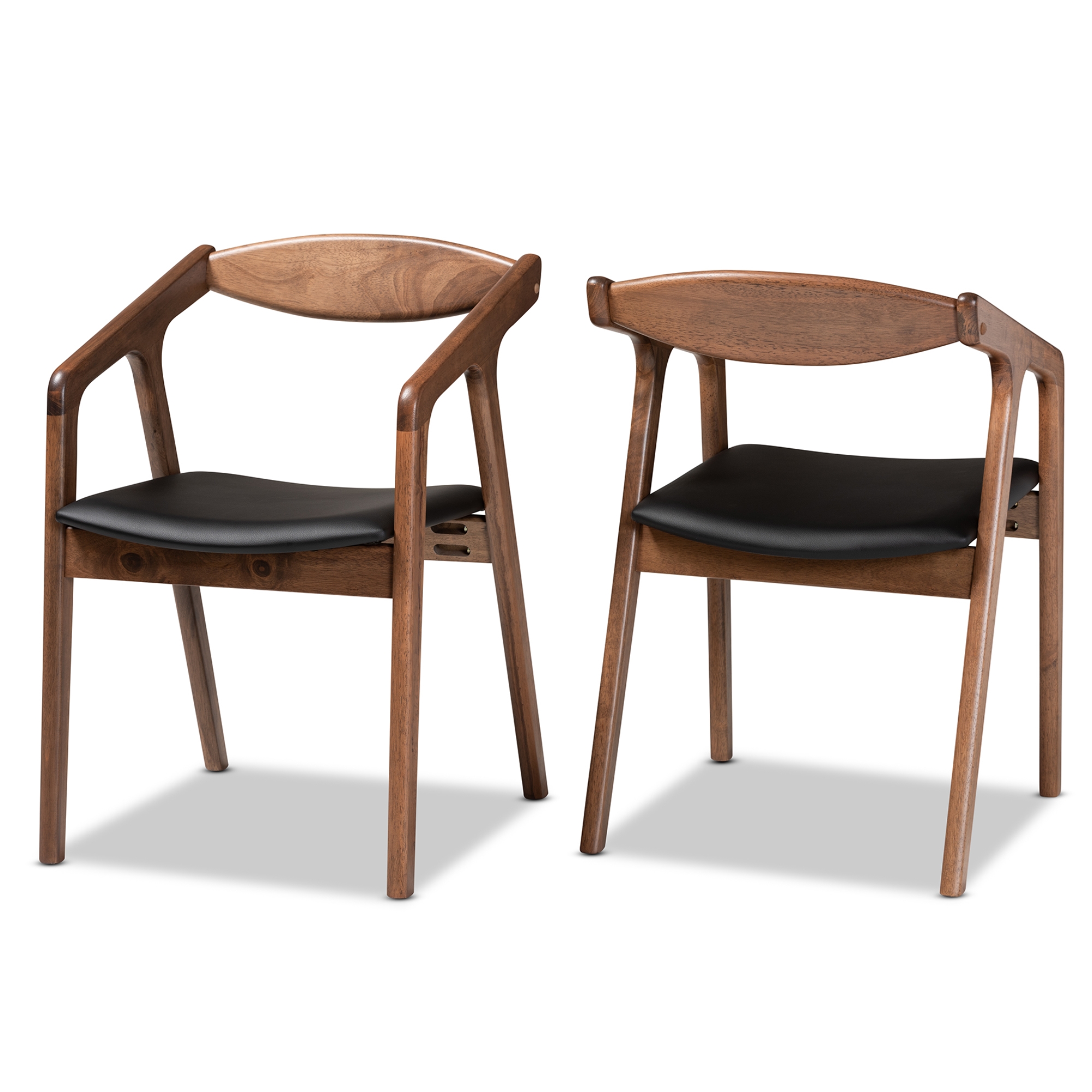 Black deals walnut chairs